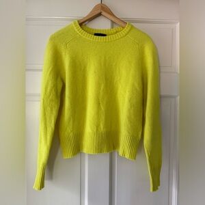 J Crew Neon Yellow Sweater